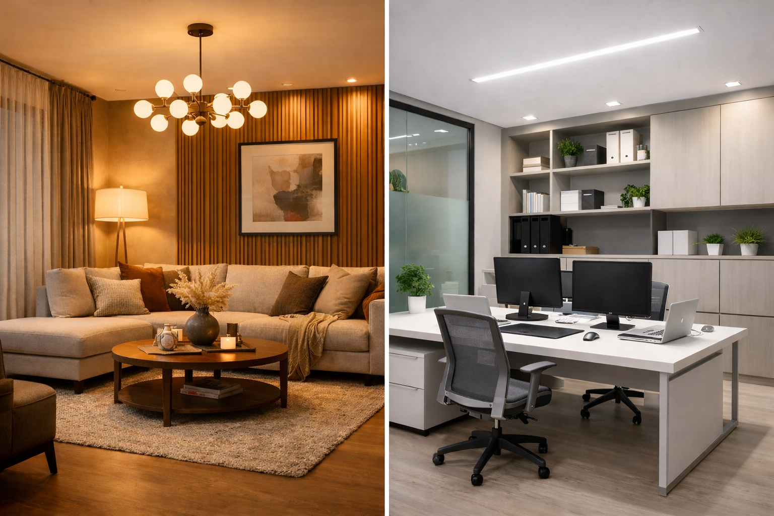 Cómo elegir la iluminación adecuada para cada espacio