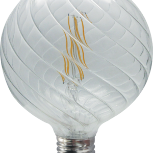 Bombillo Led Filamento E27 G80 Vidrio Espiral - 5W 3000K