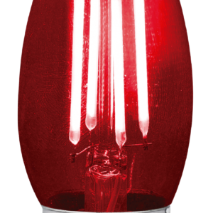 Bombillo Led Filamento E27 Vela - 5W ROJO