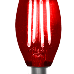 Bombillo Led Filamento E14 Vela - 5W ROJO